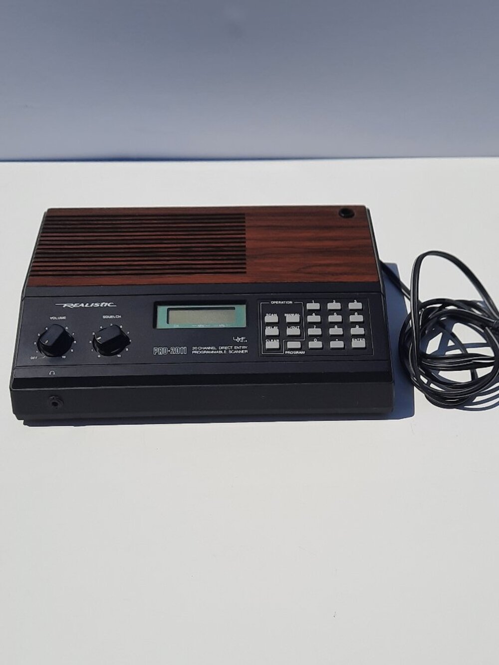 Realistic PRO-2011 Scanner 20-118 20 Channel VHF UHF Programmable Japan